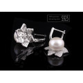 Natural Freshwater Pearl Set Flower Shape AAA 12-13mm Button Pearl latest Design Pearl Set